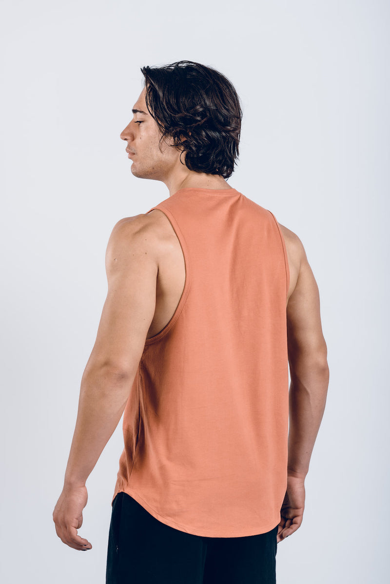 Essential Cuttoff Tee - Living Coral